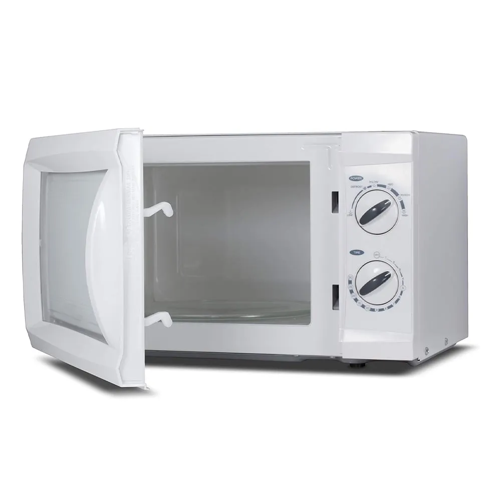 0.6 Cu. Ft. Microwave Oven w/ Power Levels & Grip Handle, 30 Minute Timer, White