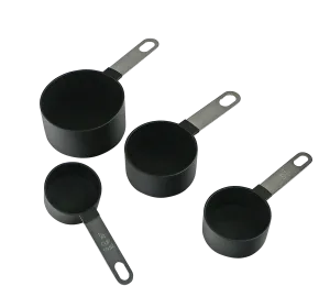 4pc Measuring Cup Set, Black