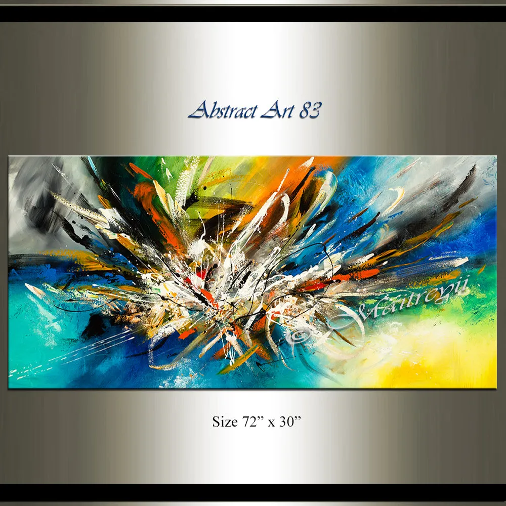 Abstract Modern Art Oil Painting on Canvas Modern Wall Art Amazing Abstract - Abstract Art 83