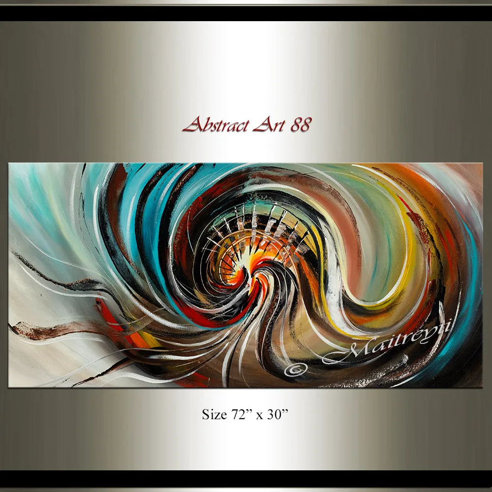 Abstract Modern Art Oil Painting on Canvas Modern Wall Art Amazing Abstract Gold Flow Painting - Abstract Art 88