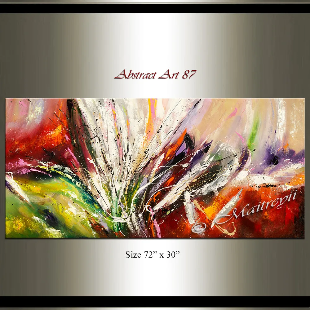 Abstract Modern Art Oil Painting on Canvas Modern Wall Art Amazing Abstract Painting - Abstract Art 87