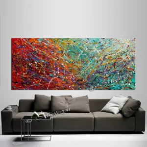 Abstract Modern Paintings Original Contemporary | Jackson Pollock Style | LargeModernArt - Vintage Beauty 99