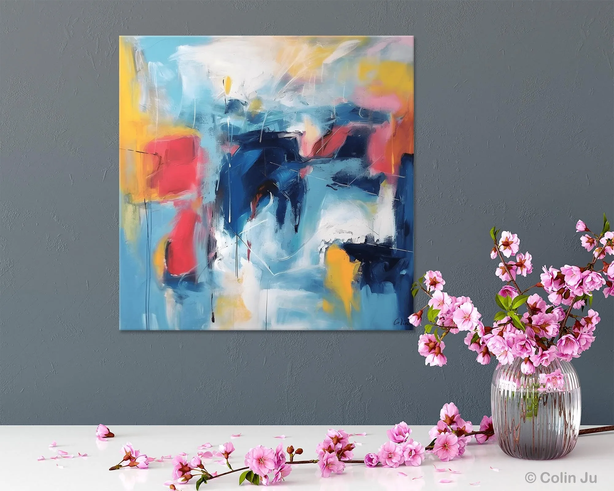 Abstract Paintings for Bedroom, Original Modern Paintings, Large Contemporary Canvas Art, Modern Acrylic Artwork, Buy Art Paintings Online