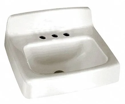 American Standard American Standard, Regalyn√¢ Series, 9 7/8 in x 15 1/2 in, Enameled Cast Iron, Lavatory Sink - 4869004.02