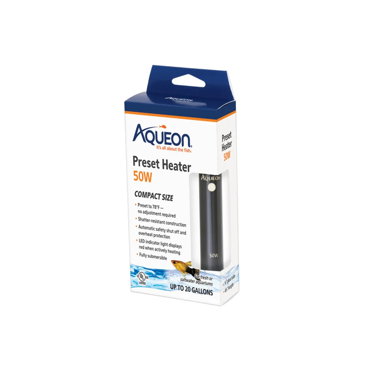 Aqueon Preset Aquarium Heater 50 Watts