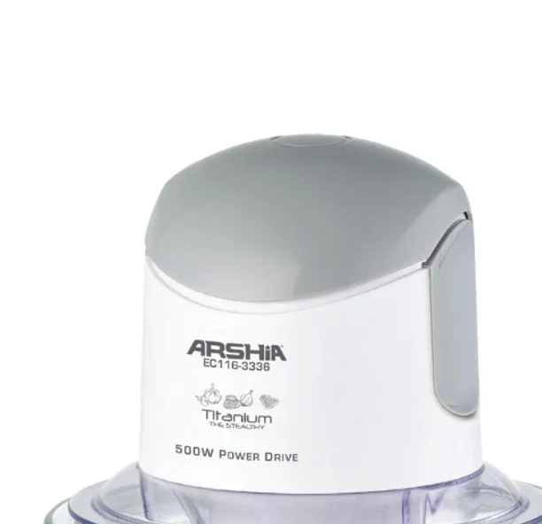 Arshia Electric Chopper 1.5 L, White, Designed for convenience and efficiency, its powerful m