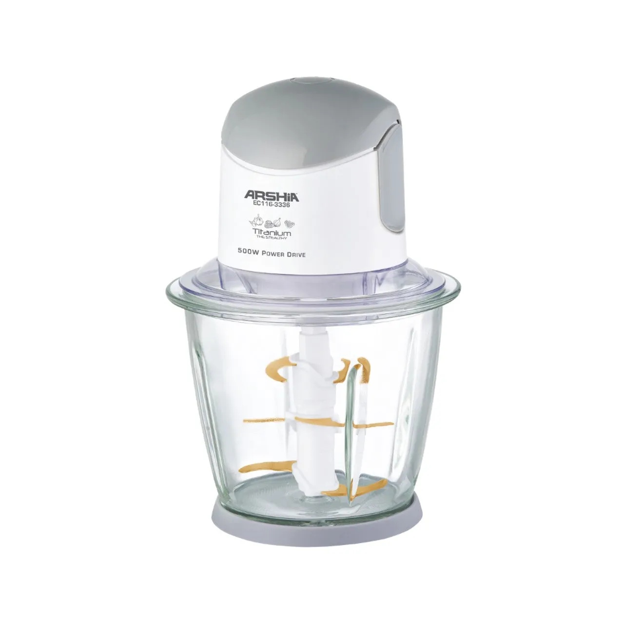 Arshia Electric Chopper 1.5 L, White, Designed for convenience and efficiency, its powerful m