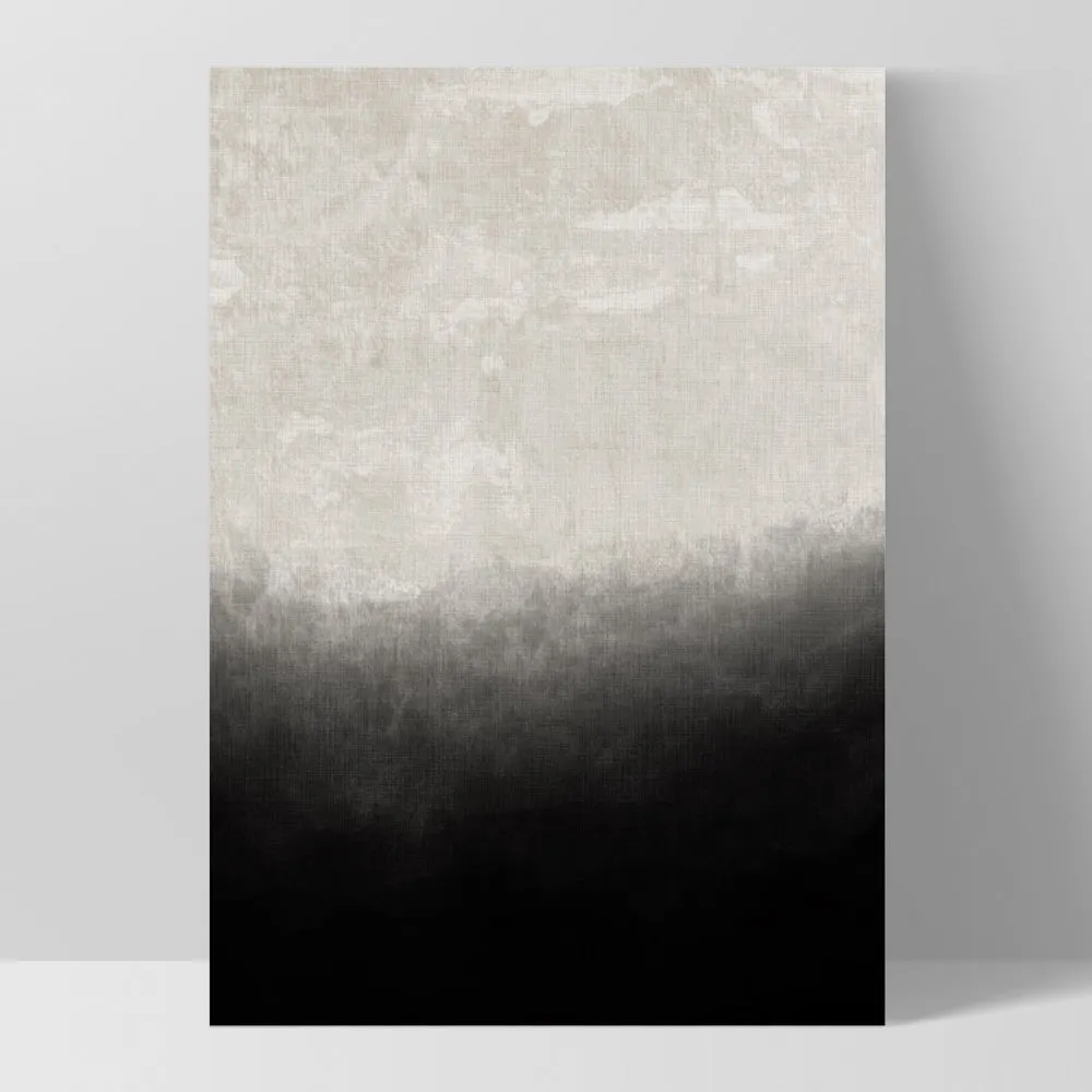 Black on Linen III - Art Print