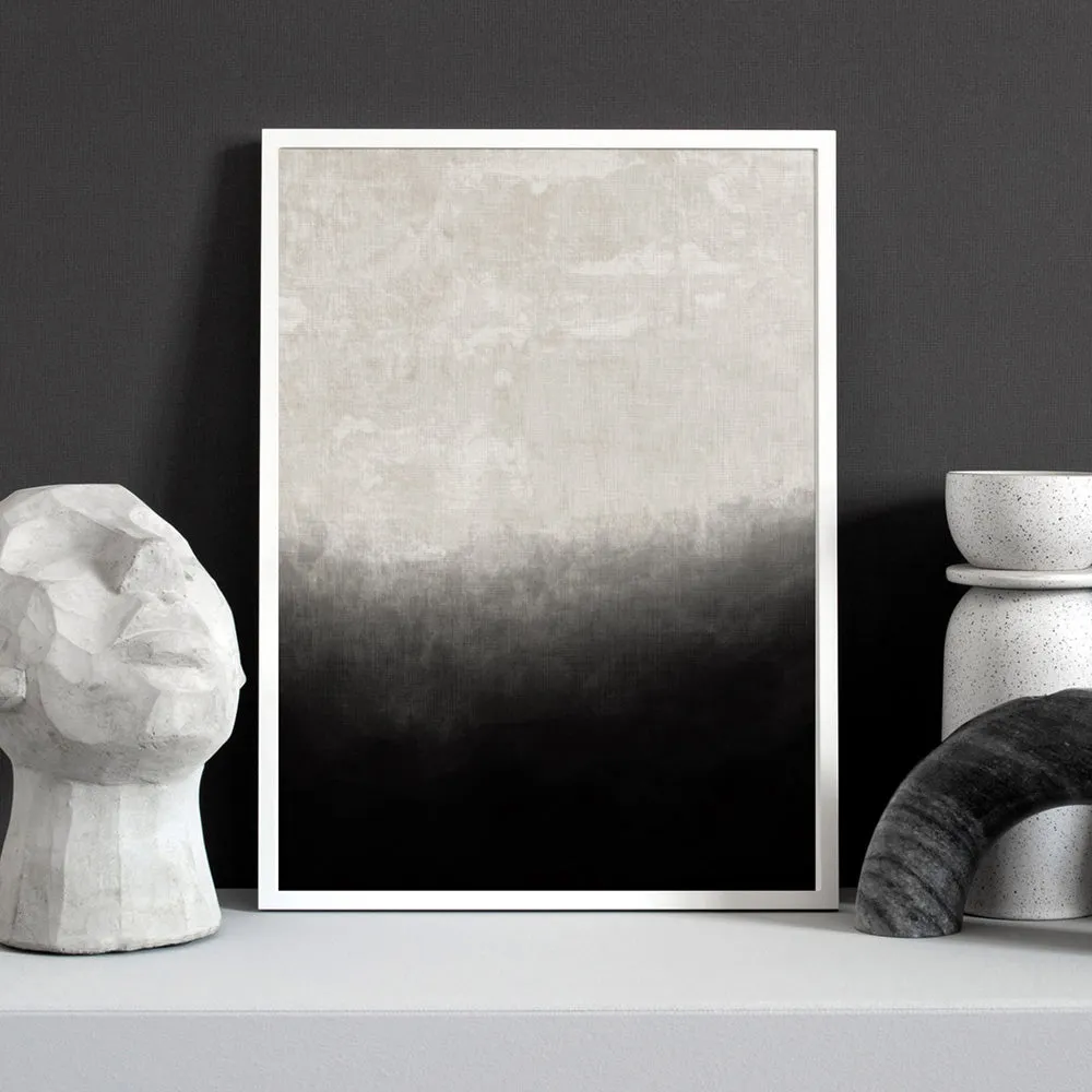 Black on Linen III - Art Print