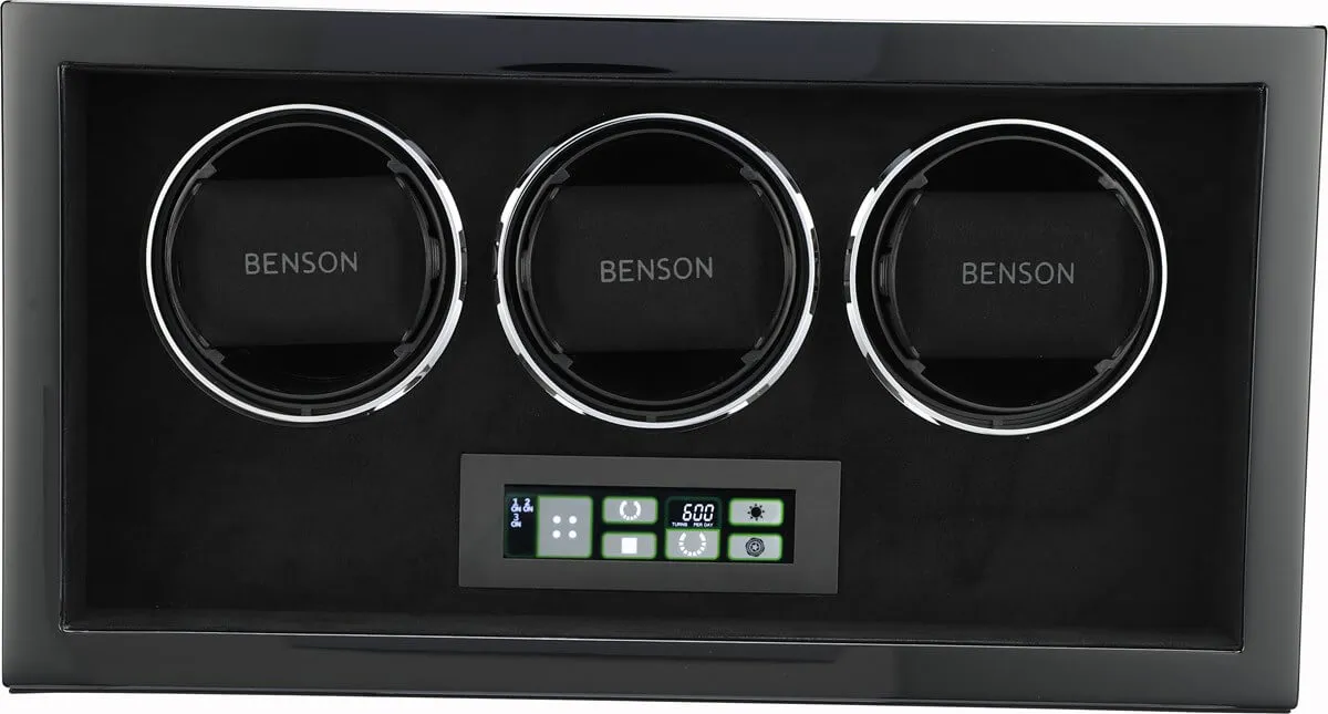 BSN Watch Winder Compact Triple 3.BS Black