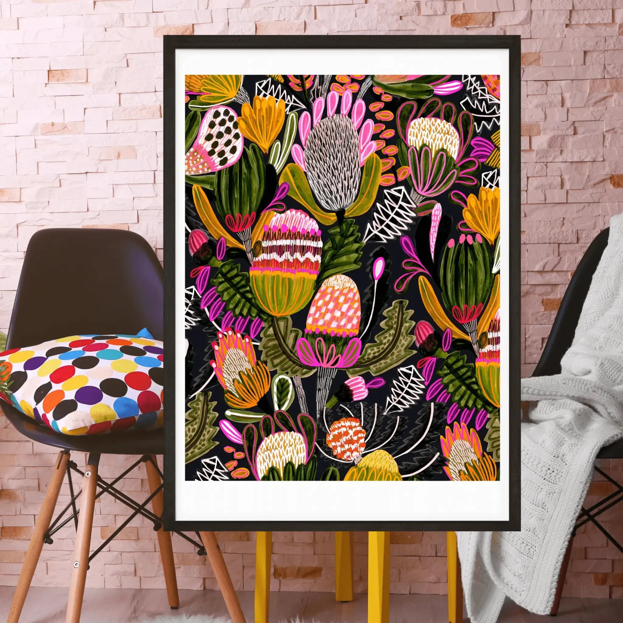 Bush Bankisa Modern Wall Art Print