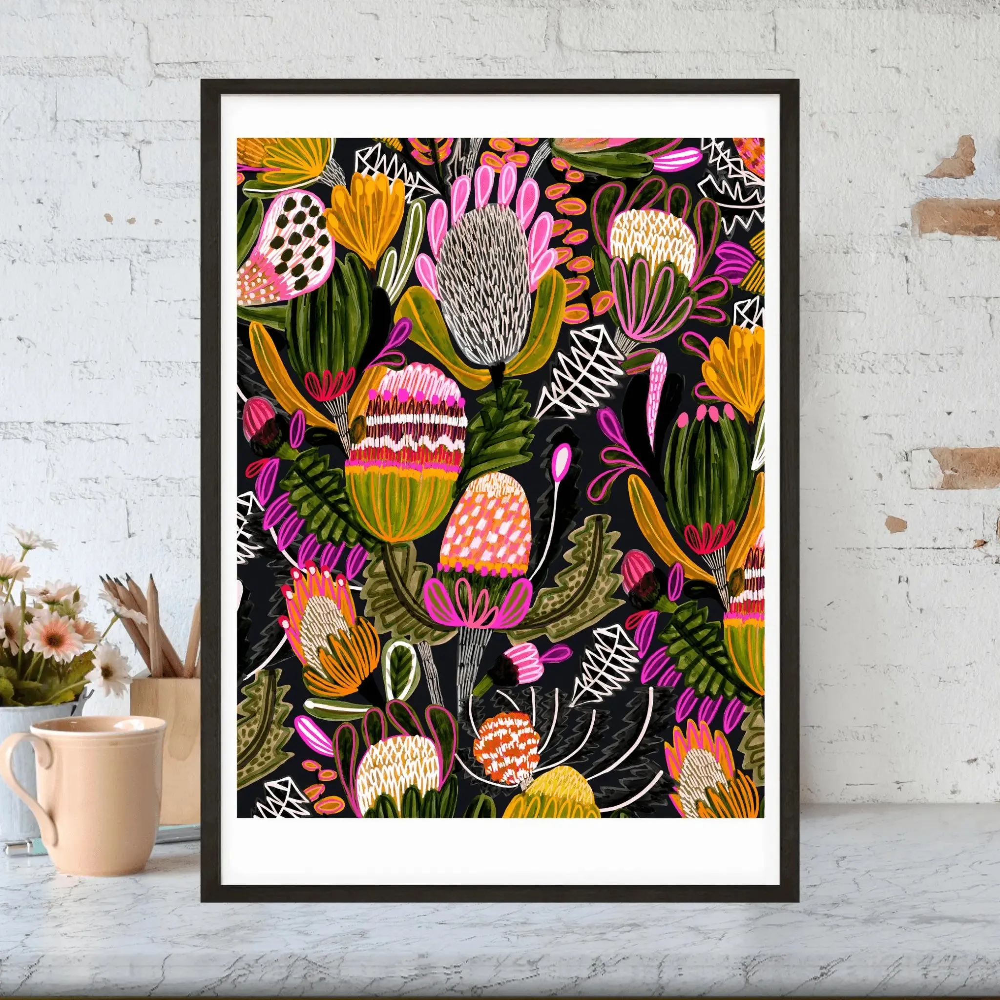 Bush Bankisa Modern Wall Art Print