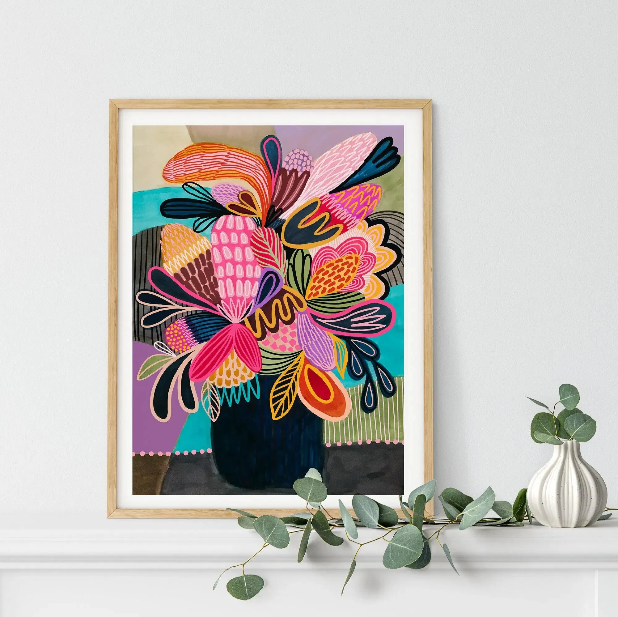 Colour Pop Modern Wall Art Print