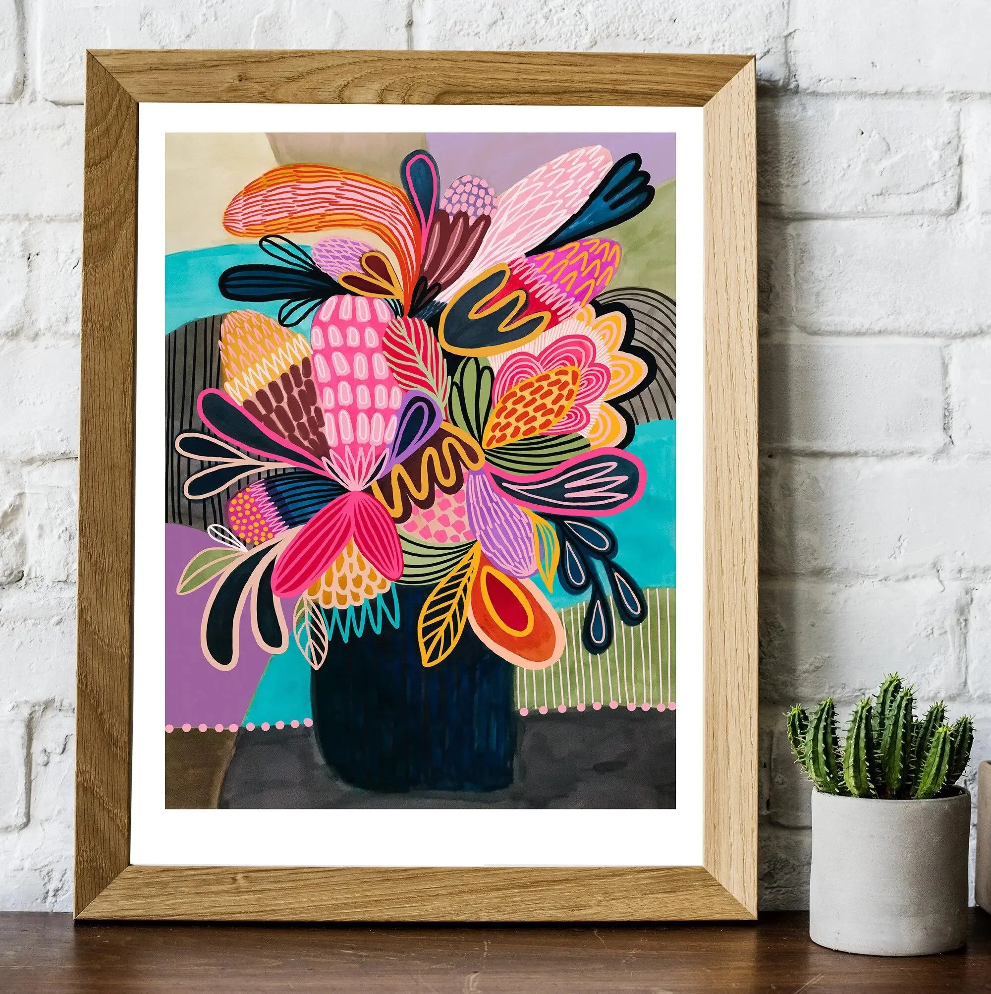 Colour Pop Modern Wall Art Print