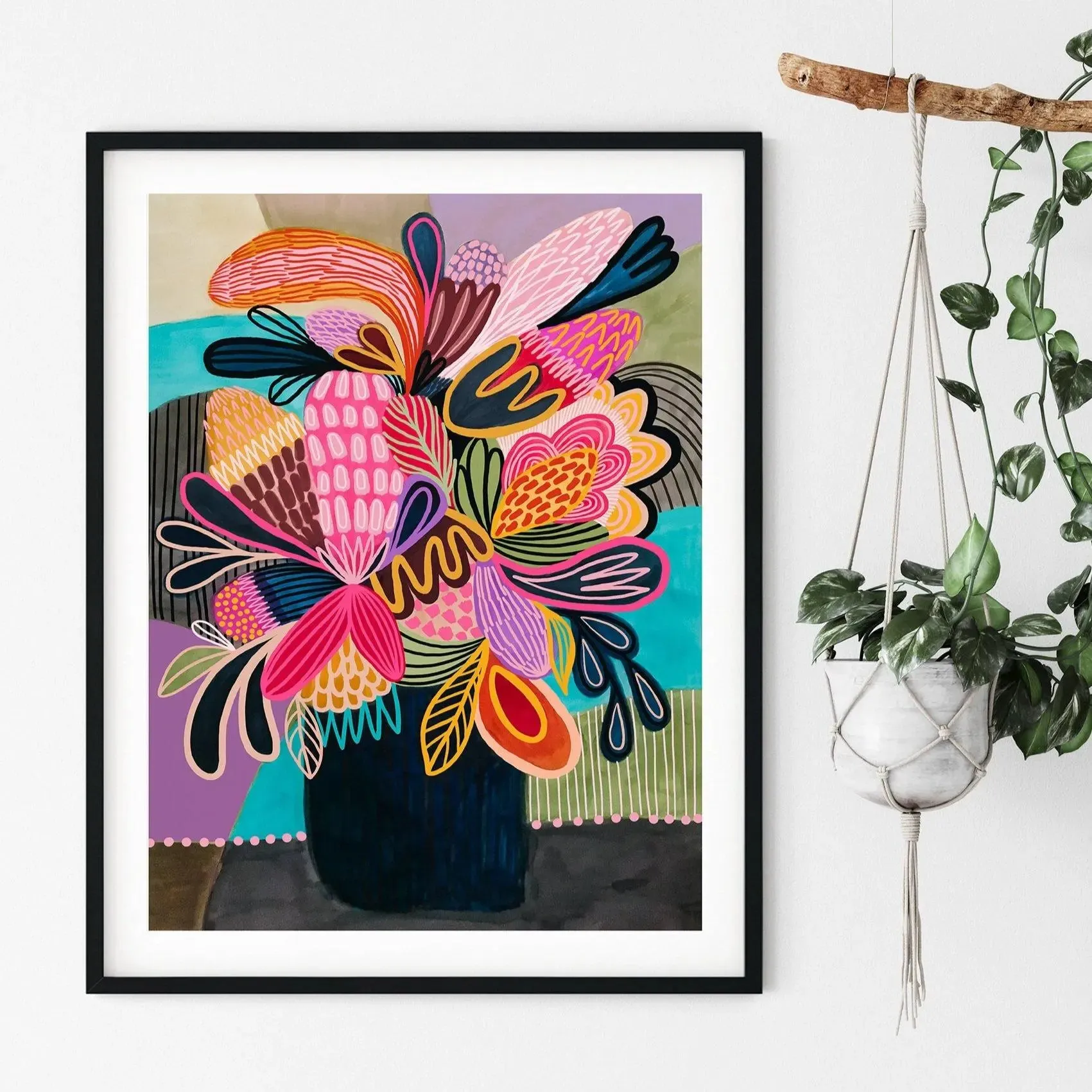 Colour Pop Modern Wall Art Print