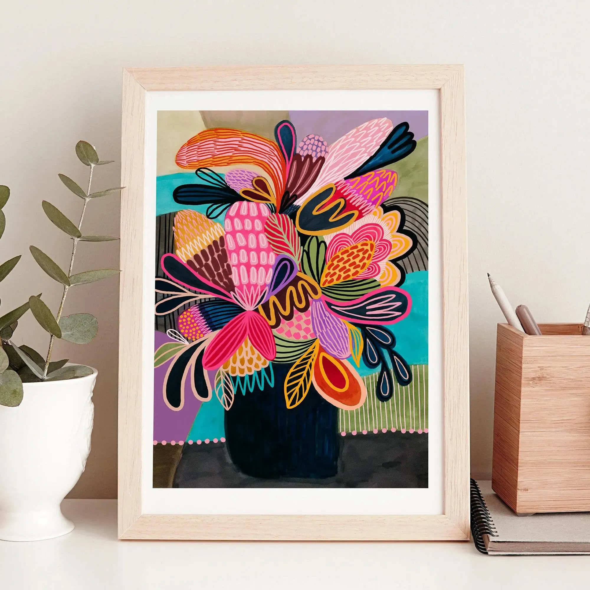 Colour Pop Modern Wall Art Print