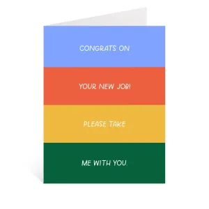 Congrats On New Job Card