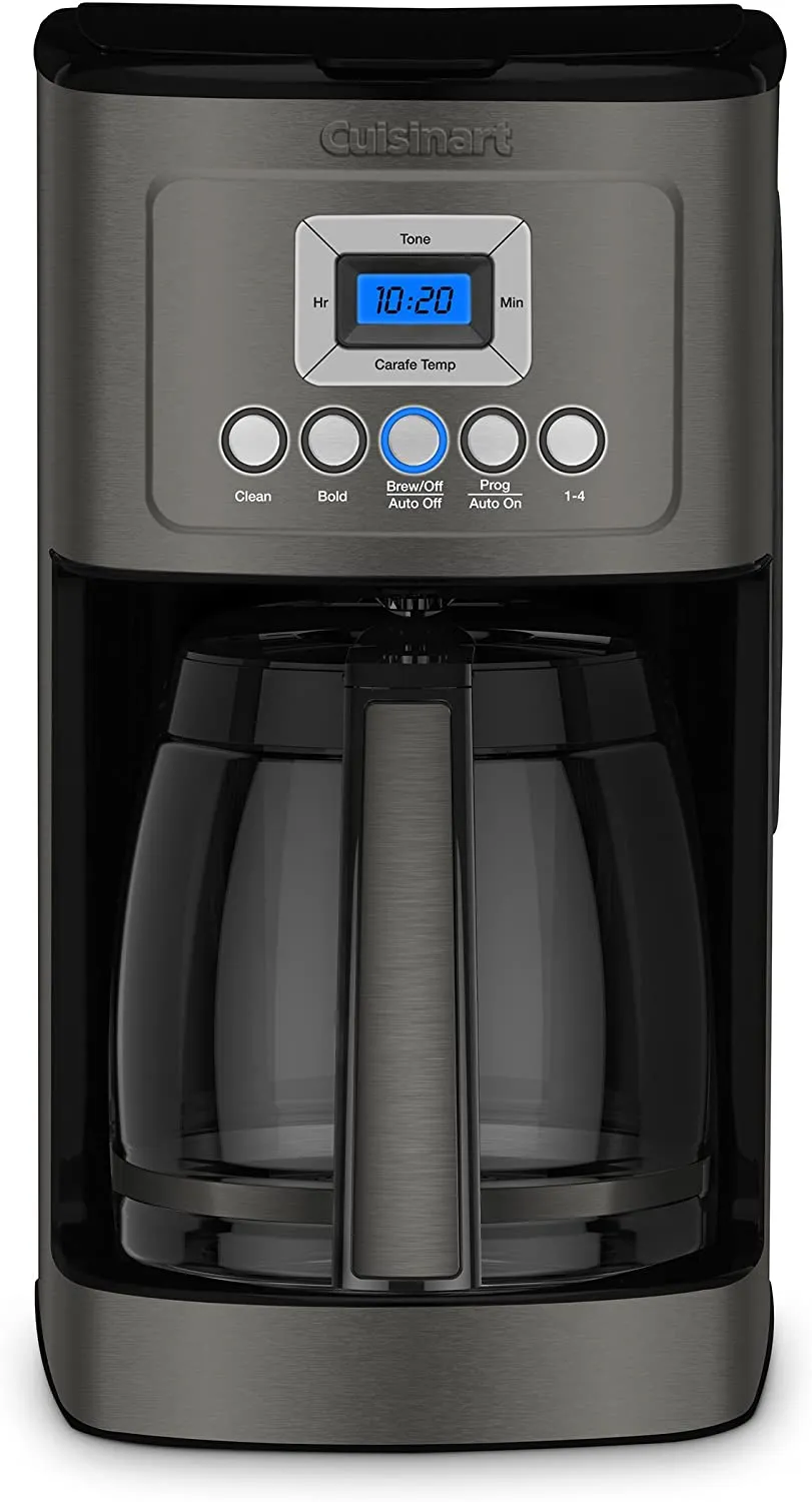 Cuisinart Perfectemp Coffee Maker, 14 Cup Programmable with Glass Carafe, Black Stainless Steel - Certified Refurbished