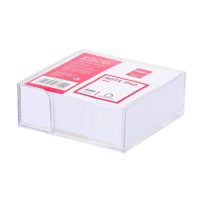 Deli Note Pad 91×87mm w/holder 300 Sheets