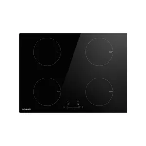 Devanti Electric Induction Cooktop 70cm Ceramic 4 Zones Stove Cook Top Hot Plate 7000W