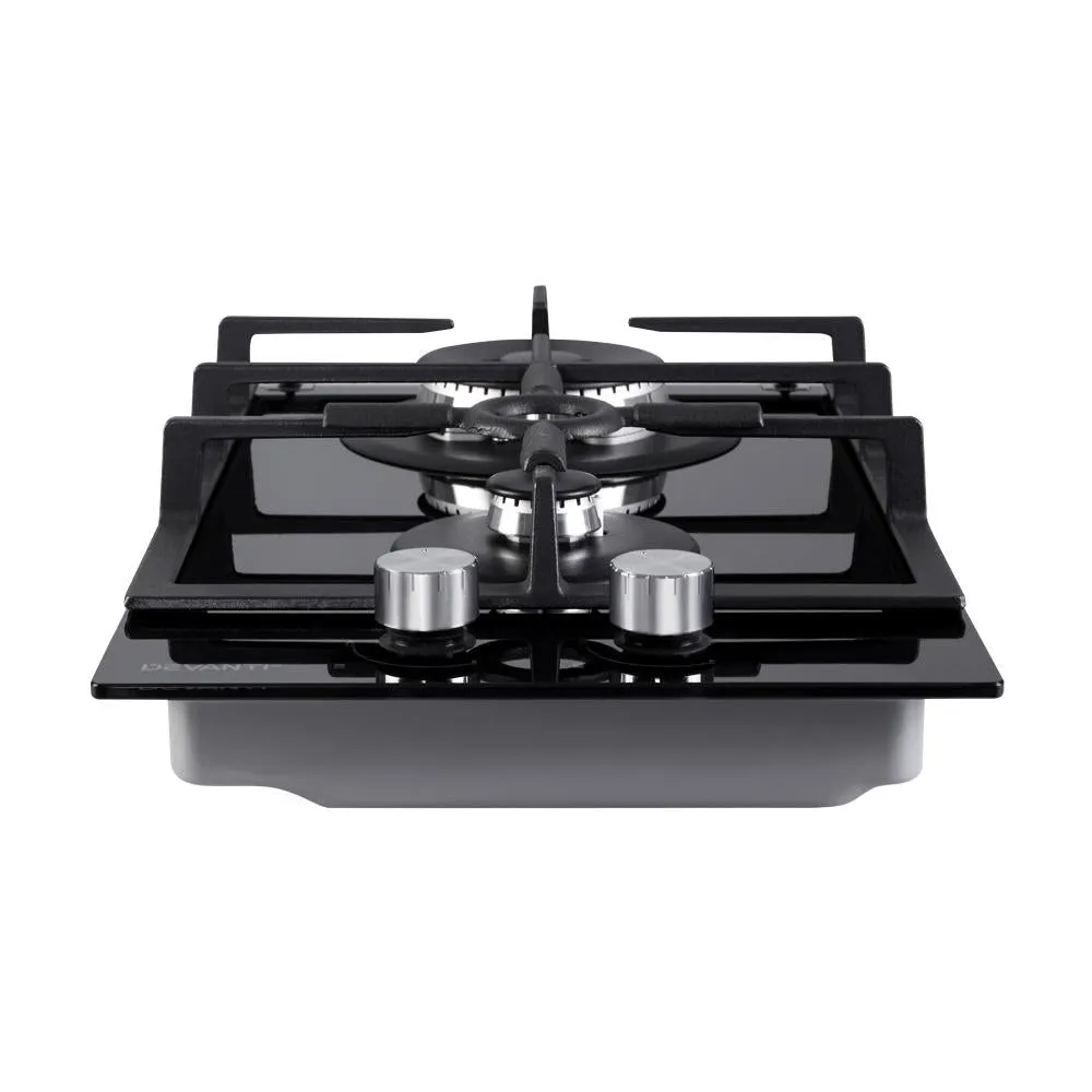 Devanti Gas Cooktop 30cm Gas Stove Cooker 2 Burner Cook Top Konbs NG