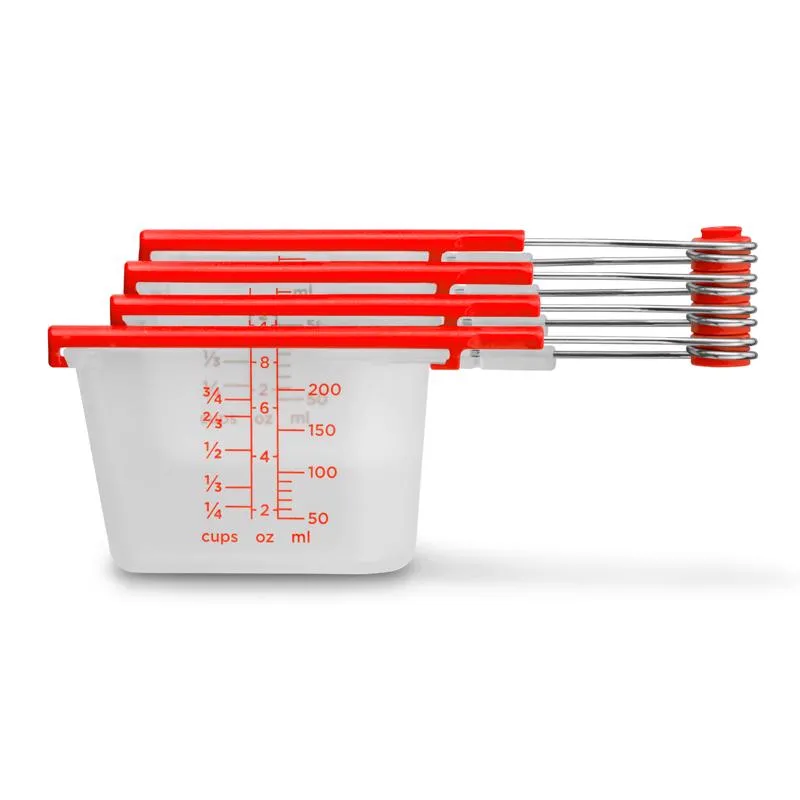 Dreamfarm Polypropylene Clear/Red Measuring Cup