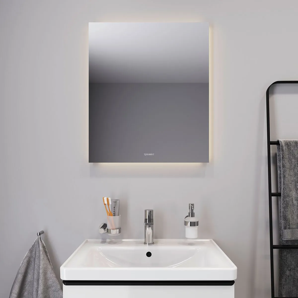 Duravit Best 600mm Mirror with 4-Sided LED Lighting - LM7825D00000000