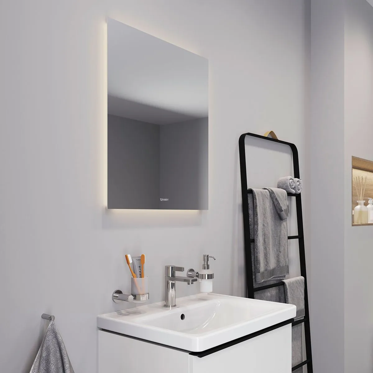 Duravit Best 600mm Mirror with 4-Sided LED Lighting - LM7825D00000000