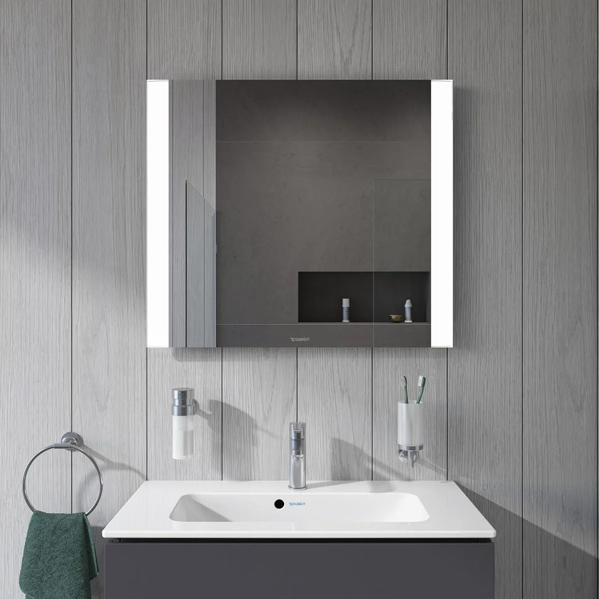 Duravit Best 800mm Mirror with 2-Sided LED Lighting - LM7886D00000000