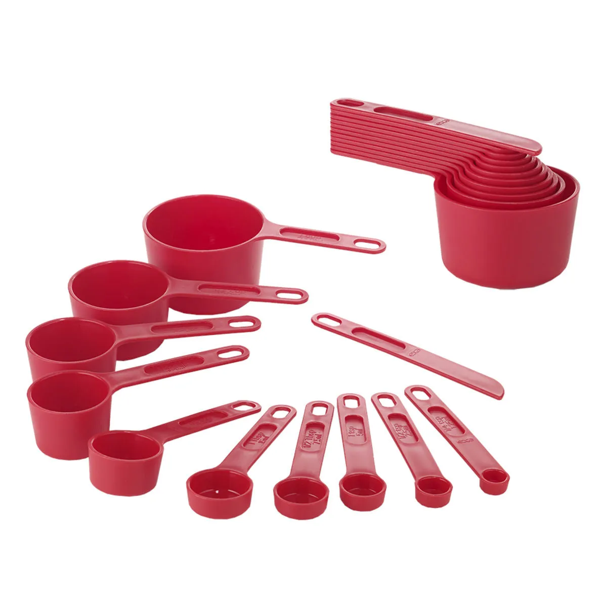 Edge Design Measuring Set Red 11 Piece