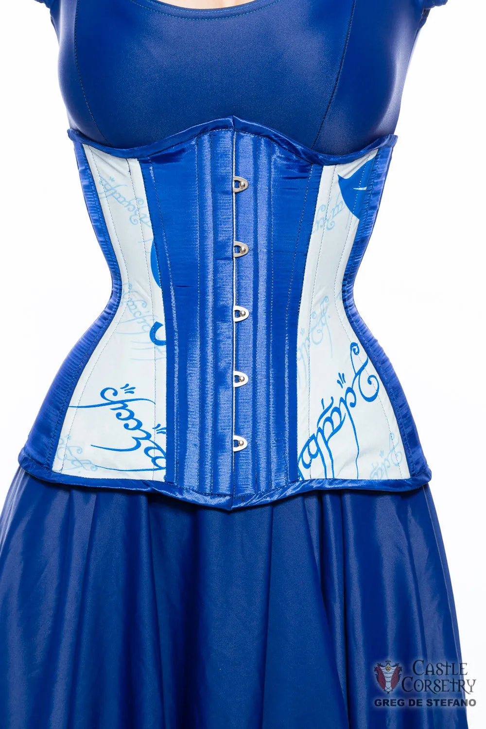 Elvish Script Long Line Corset