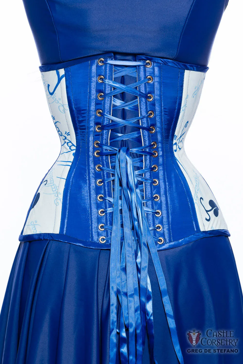 Elvish Script Long Line Corset