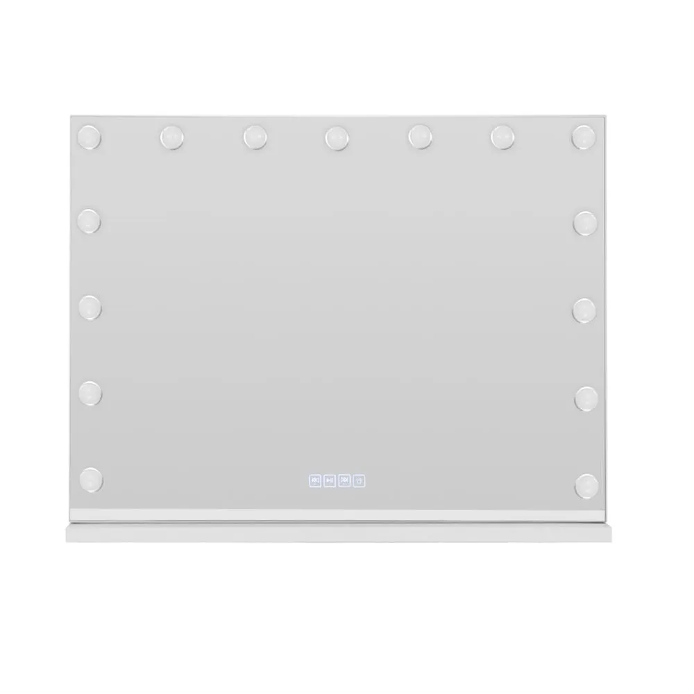 Embellir Bluetooth Makeup Mirror 80X58cm Hollywood with Light Vanity Wall 18 LED