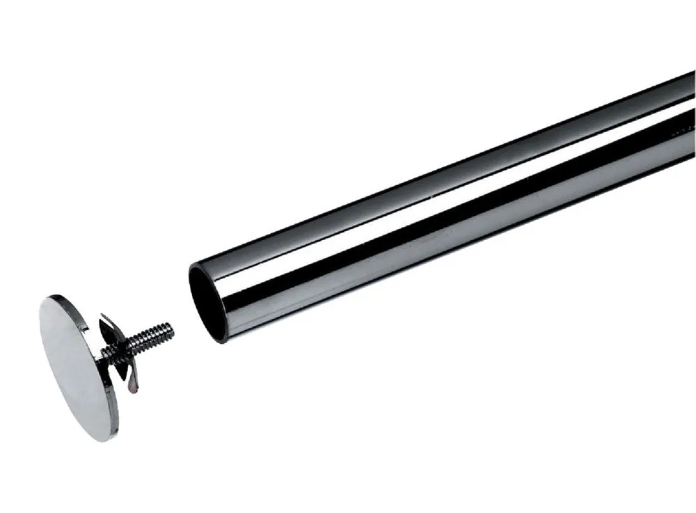 freedomRail Closet Rod Stops - Chrome