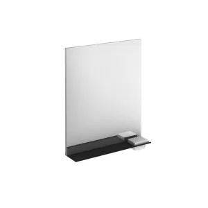 Frontline Structure 600mm Illuminated Mirror with Black Shelf & Storage Cases