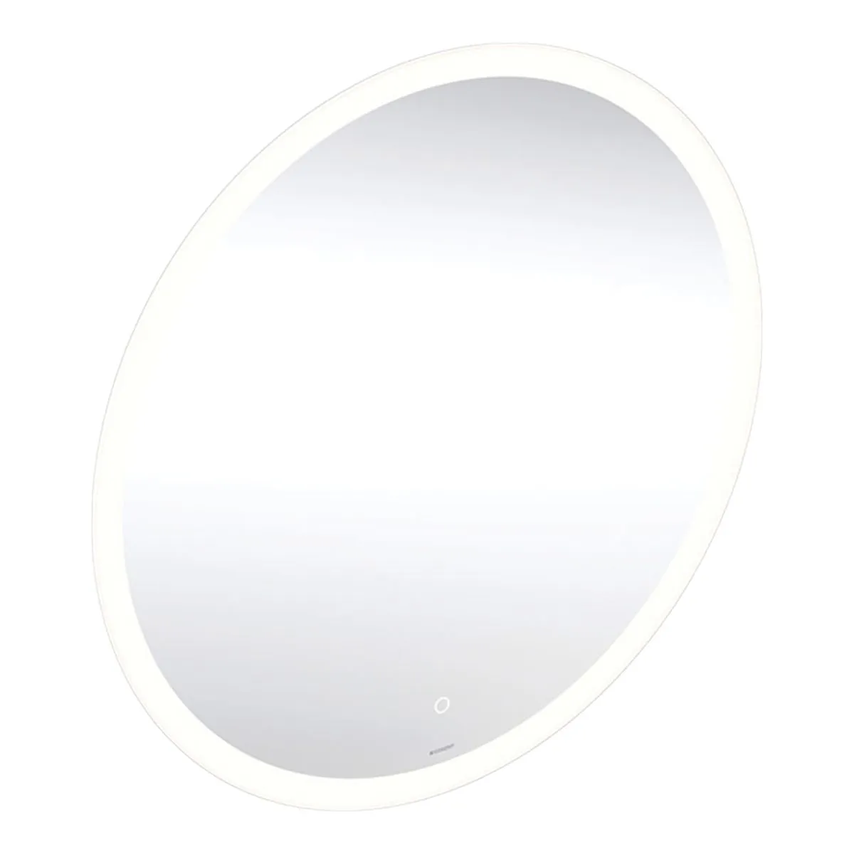 Geberit Option 750 mm Round Illuminated Wall Mounted Mirror With Direct and Indirect Lighting