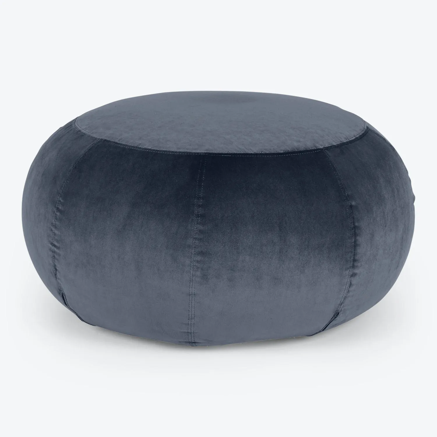 Geo Smooth Velvet Ottoman, Medium