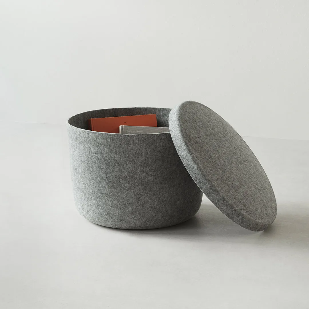 Hide Storage Pouf