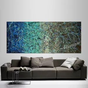 Jackson Pollock Style | Abstract artwork large oil painting oversize luxury Homes - Vintage Beauty 37