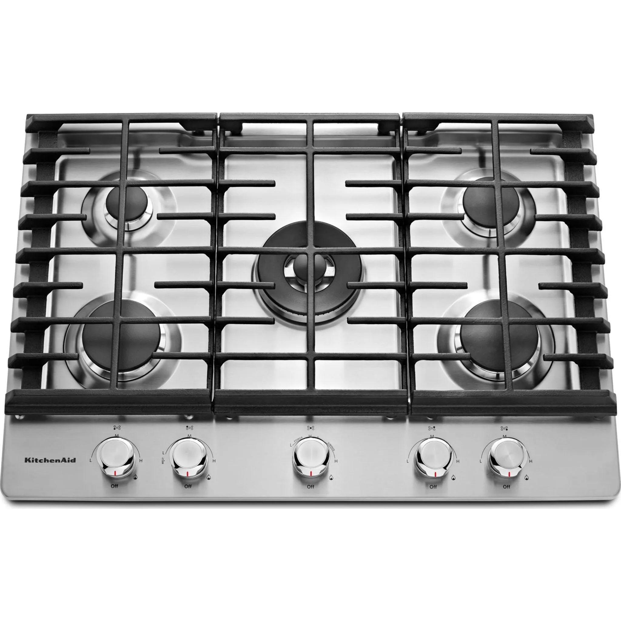 KitchenAid 30" Gas Cooktop (KCGS550ESS) - Stainless Steel