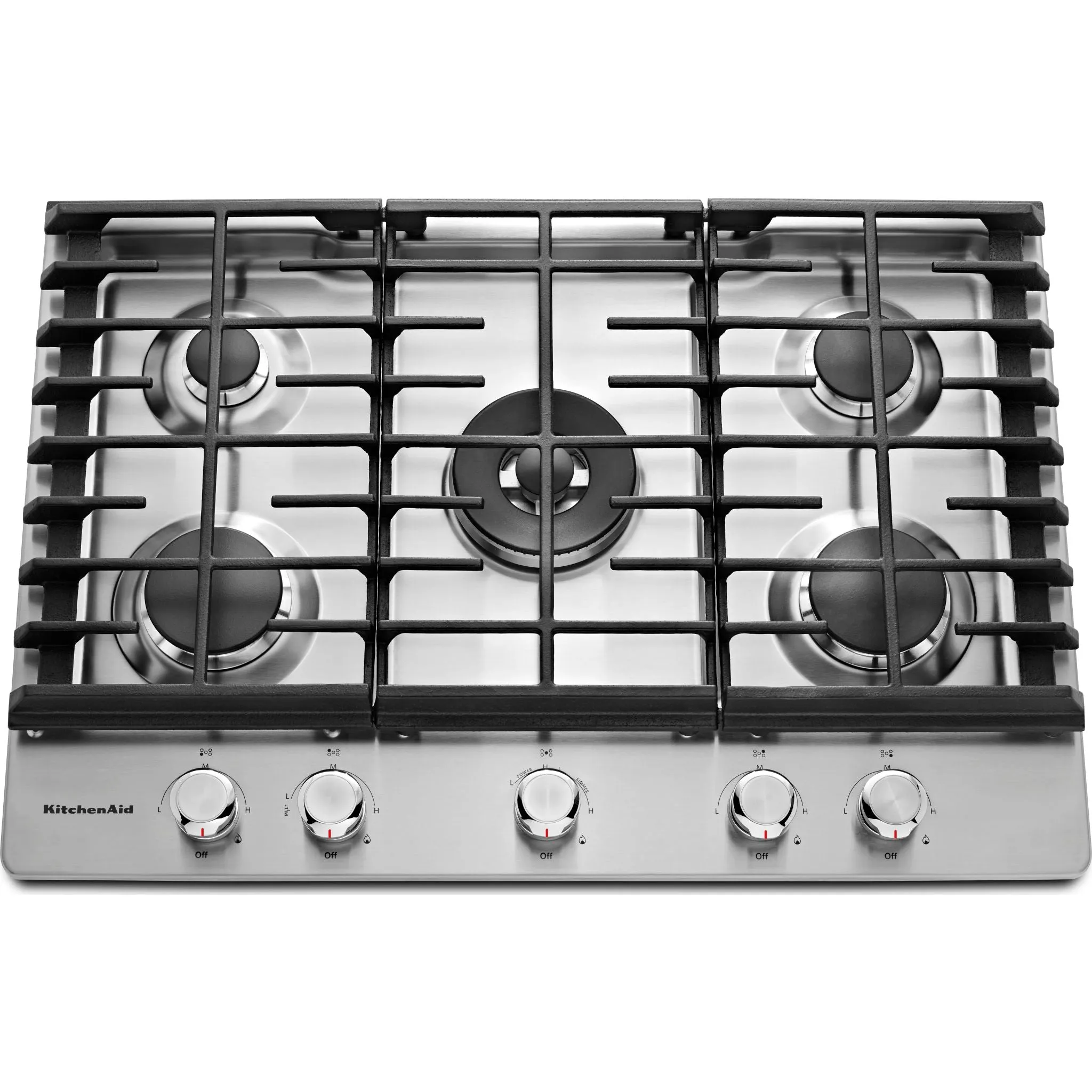 KitchenAid 30" Gas Cooktop (KCGS550ESS) - Stainless Steel