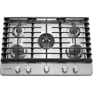 KitchenAid 30" Gas Cooktop (KCGS550ESS) - Stainless Steel