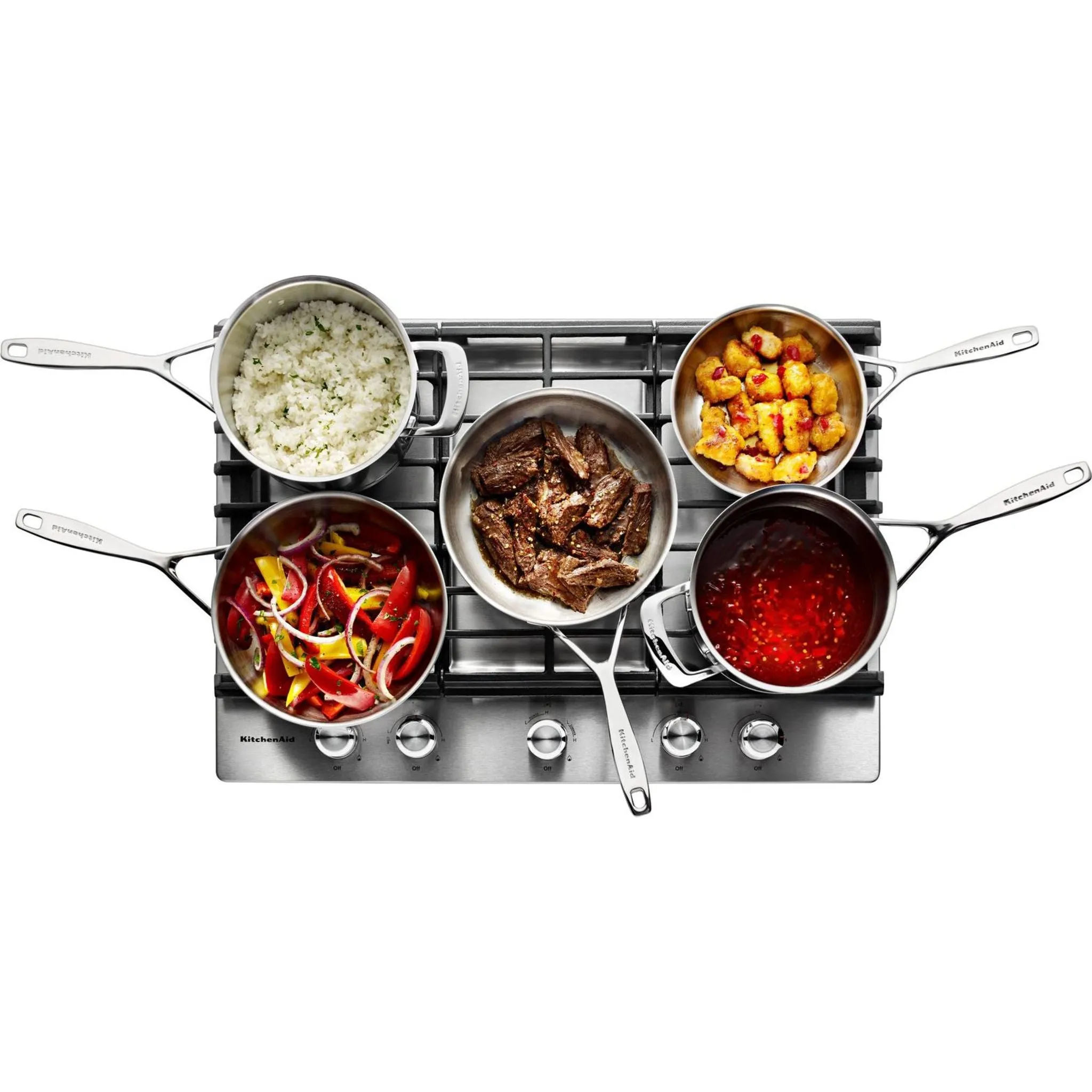 KitchenAid 30" Gas Cooktop (KCGS550ESS) - Stainless Steel