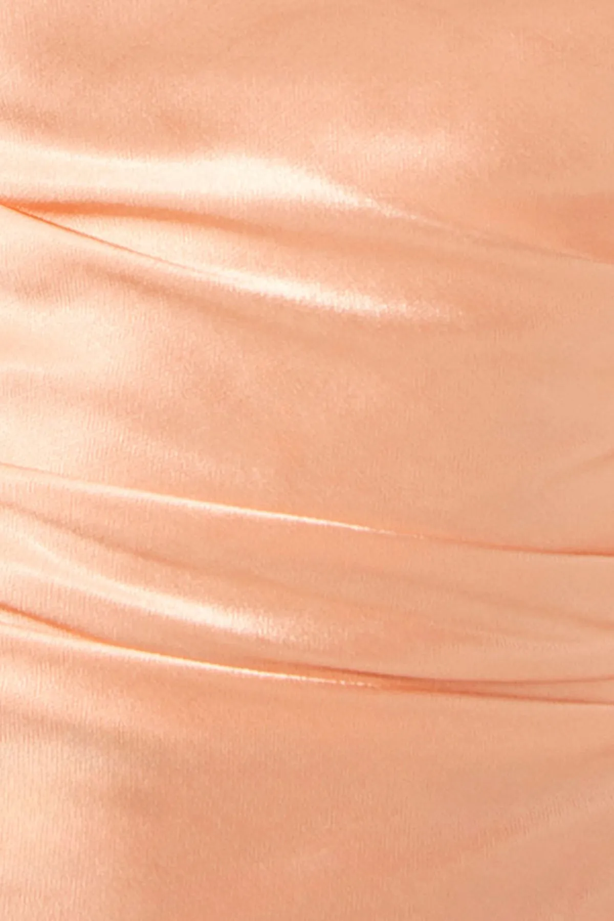 LA LUNE PLUNGED HALTER MIDI DRESS - PEACH