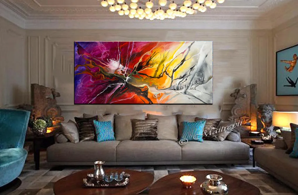 Large Modern Art Oil Painting on Canvas Modern Wall Art - Amazing Abstract 17