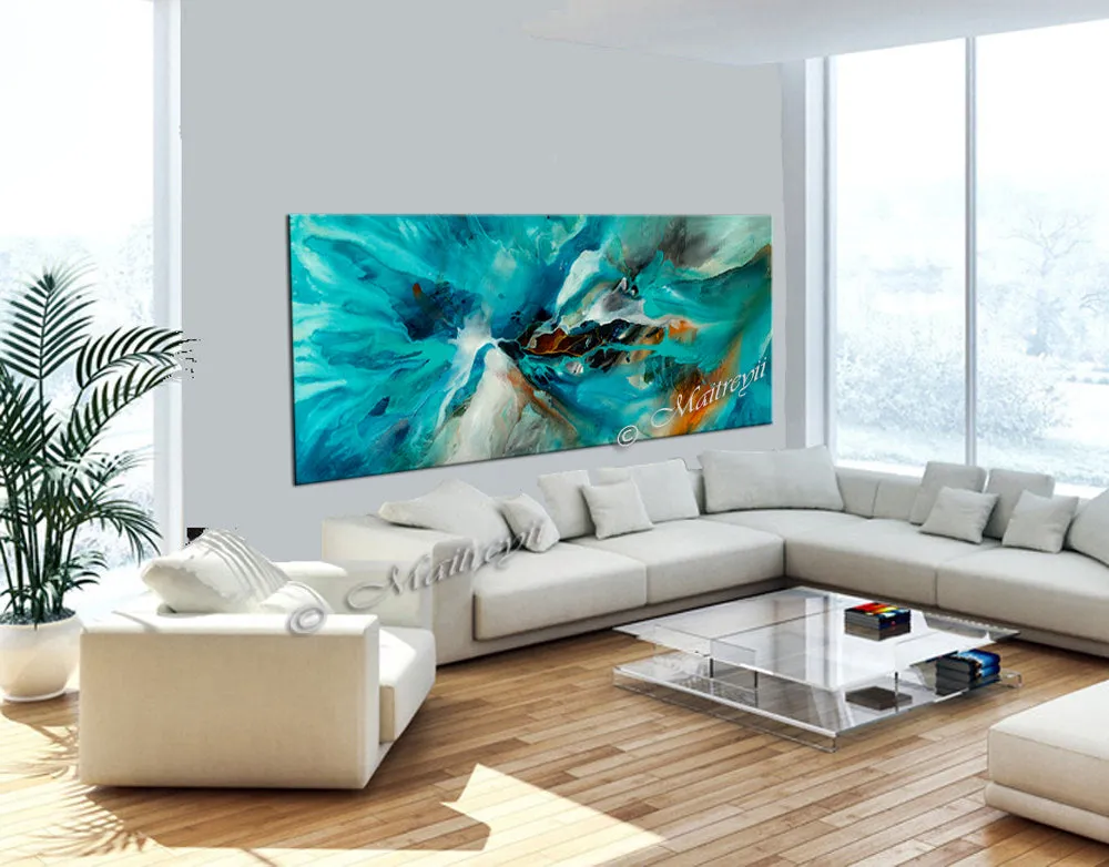 Large Modern Art Oil Painting on Canvas - Modern Wall Art Amazing Abstract 3