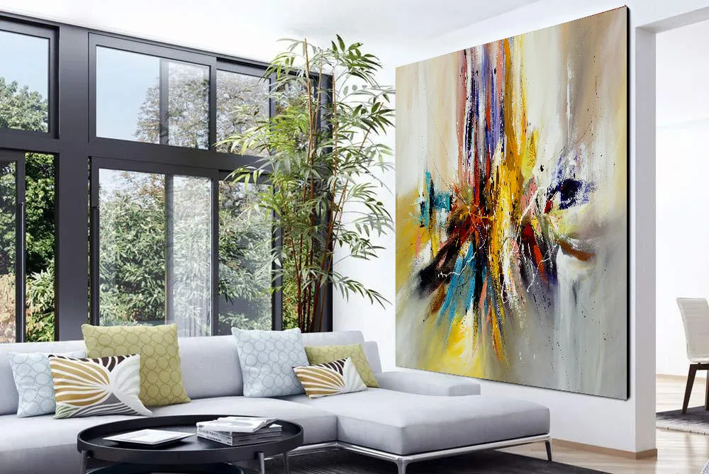 Large Modern Art Oil Painting on Canvas Modern Wall Art oversize Painting - Amazing Abstract 11