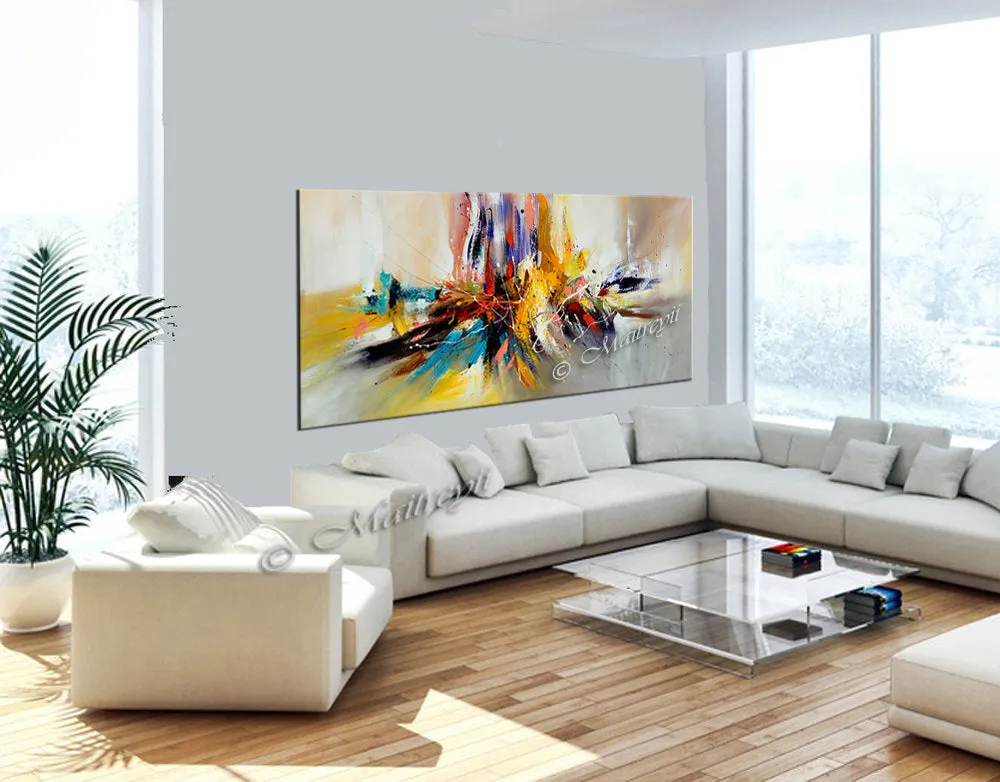 Large Modern Art Oil Painting on Canvas Modern Wall Art oversize Painting - Amazing Abstract 11