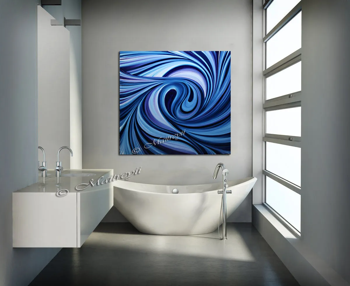 Large Oil Painting For Luxury homes - Ocean Swirl