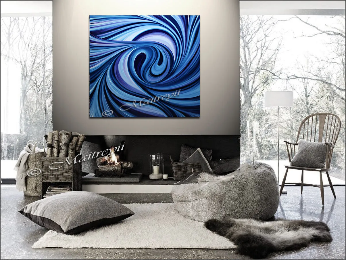 Large Oil Painting For Luxury homes - Ocean Swirl